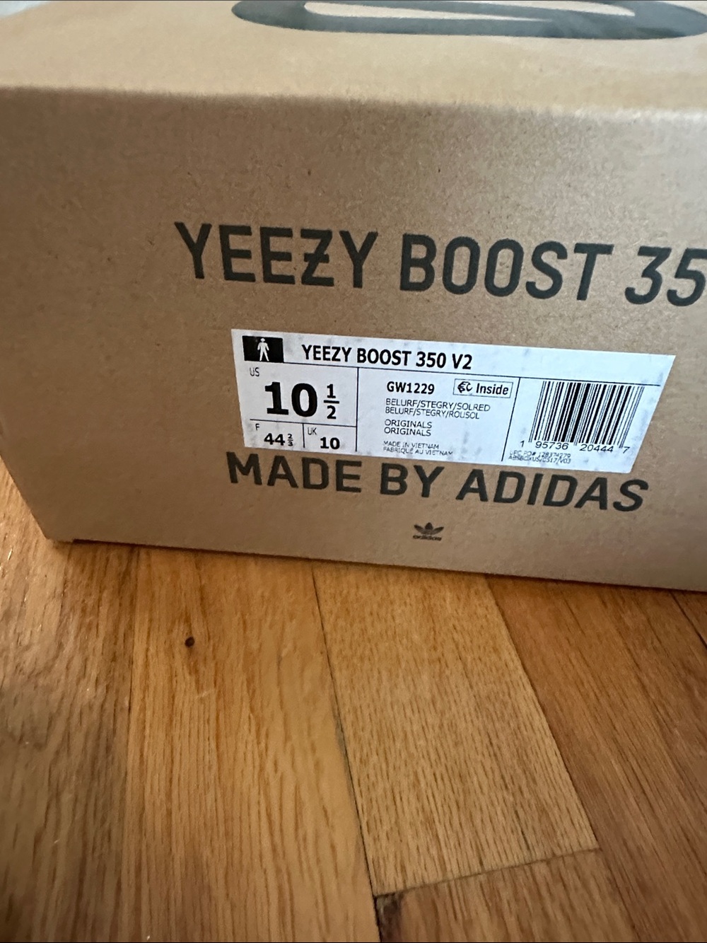 Yeezy Boost 350 V2 Style Sneaker Beluga - Gray with Orange Stripe sz 10.5 - Picture 9 of 9
